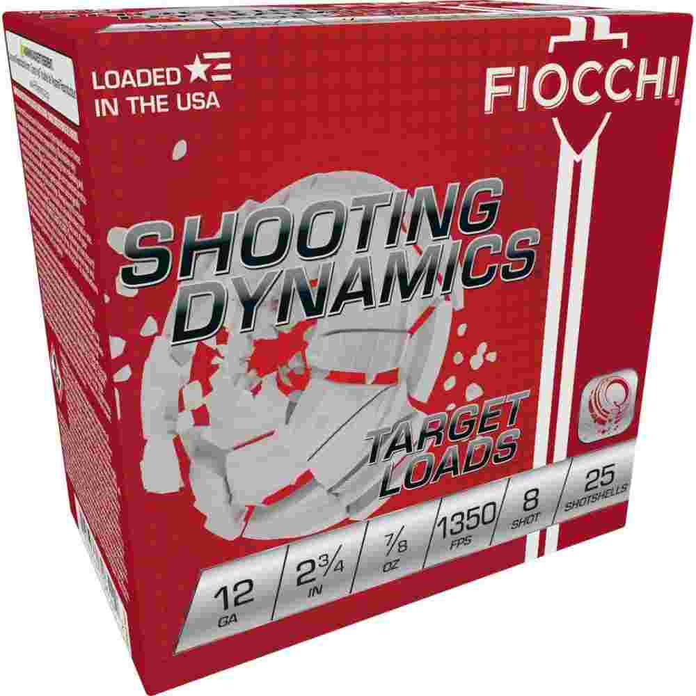 Https3A2F2Fmedia.chattanoogashooting.com2Fimages2Fproduct2Fxn12Sd78H82Fxn12Sd78H8-1.Jpg Fiocchi Shooting Dynamics Shotshells 12Ga 2-3/4&Amp;Quot; 7/8Oz 1350 Fps #8 25/Ct - Red Cliffs Tactical