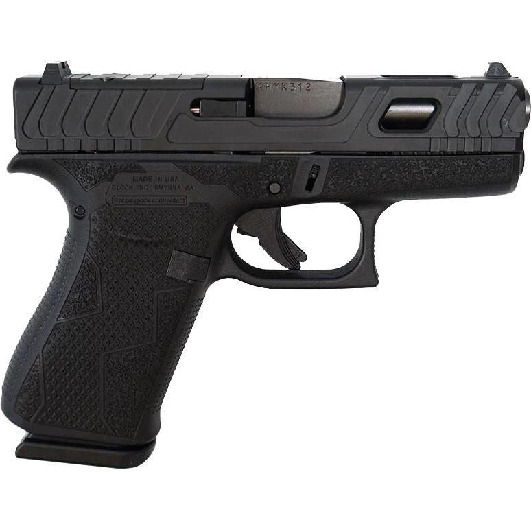 Glock-43X-10Rd-Magazine-9Mm-Luger Glock 43X &Amp;Quot;Kavorka&Amp;Quot; Black Handgun 9Mm Luger 10Rd Magazines(2) 3.4&Amp;Quot; Barrel Accessory Rail Usa Made - Red Cliffs Tactical