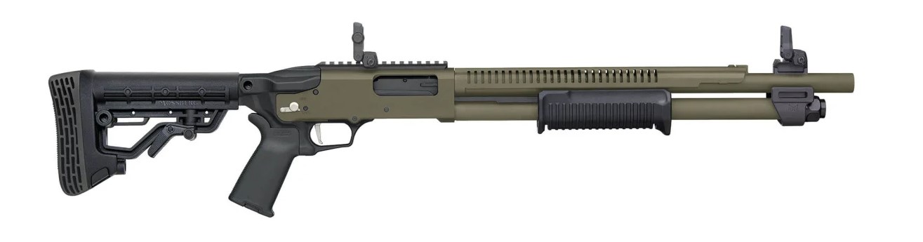 5075915Fe Mossberg 590R 12/18.5 6+1 Odg - Red Cliffs Tactical