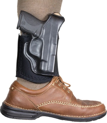 014Pc8Bz0.Jpg Desantis Diehard Ankle Holster - Rh Leather Fits Glock 43 Black - Red Cliffs Tactical