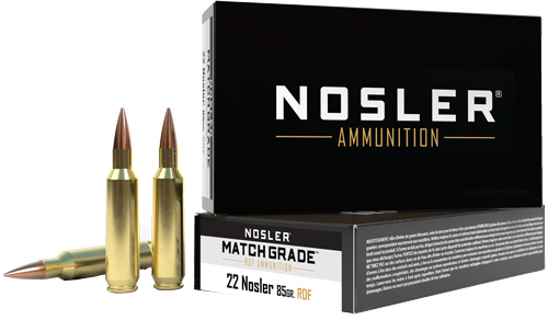 A51297_1.Jpg Nosler Match Grade 22Cm - 85Gr Rdf Hpbt 20Rd 10Bx/Cs - Red Cliffs Tactical