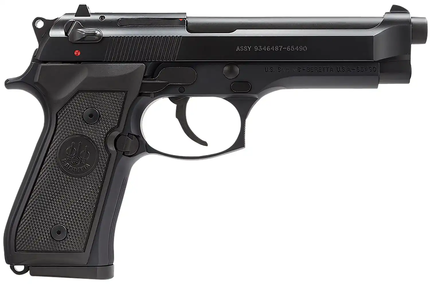 BERETTA 92 M-9 9MM BL/SY 4.9" 10+1 FS