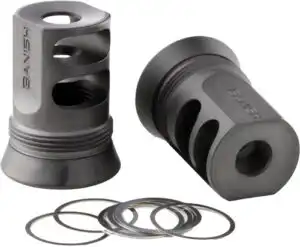BANISH SUPPRESSORS 4578 - MUZZLE BRAKE 30GOLD 1/2X28