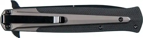 S&W KNIFE M&P DAGGER 4" BLADE - BLACK/FDE W/ POCKET CLIP - Image 2