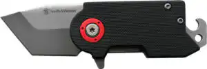 S&W KNIFE BENJI FOLDING BLADE - 4.25" TOTAL LENGTH W/BTTL OPNR