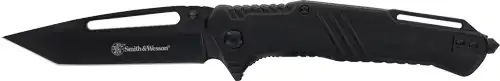 S&W KNIFE EXTREME OPS 3" TANTO - W/GLASS BREAKER BLACK/BLACK - Image 2