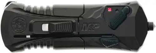 S&W KNIFE M&P OTF 1.9" AUS-8 - SPEAR POINT W/SAFETY BLACK - Image 2