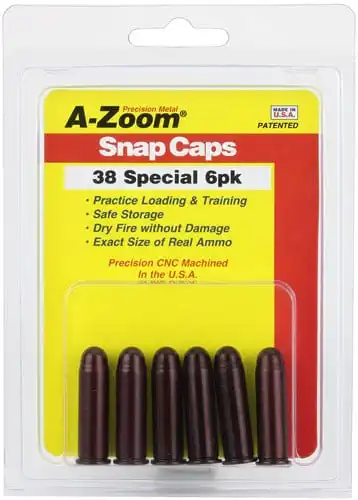 A-ZOOM METAL SNAP CAP - .38 SPECIAL 6-PACK - Image 2