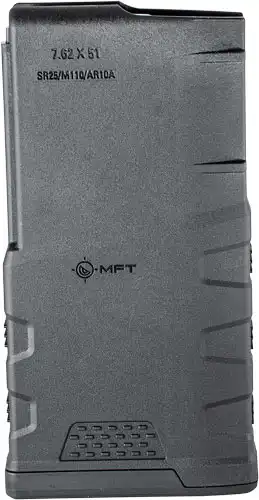 MFT MAGAZINE AR10/SR25 7.62X51 - 308 WIN 20RD BLACK POLYMER