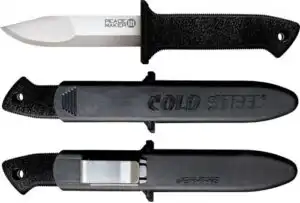 COLD STEEL PEACE MAKER III 4" - PLAIN EDGE BOOT KNIFE W/SHEATH