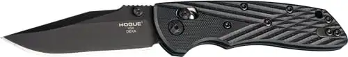 HOGUE DEKA 3.25" ABLE LCK FLDR - CLIP POINT G-10 FRAME BLACK