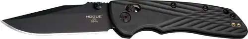 HOGUE DEKA ABLE LOCK FLDR 3.25 - CLIP POINT BLADE POLY BLACK