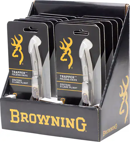 BROWNING KNIFE TRAPPER COUNTER - DISPLAY 12 KNIVES