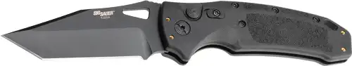 HOGUE K320A NITRON 3.5" AUTO - FOLDER TANTO BLADE POLY BLK