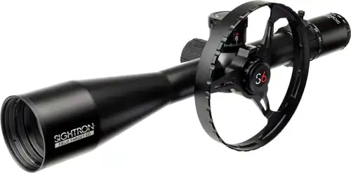 SIGHTRON SCOPE S6 10-60X56 ED - 34MM SIDE WHEEL ILLUM MOA-2FT