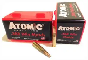 ATOMIC 308 WIN 168GR MATCH - BTHP 50RD 10BX/CS <