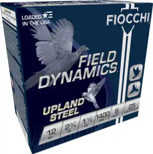 FIOCCHI STEEL 12GA 2.75" - 1-1/8OZ #6 25RD 10BX/CS