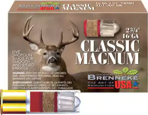 BRENNEKE USA CLASSIC MAH 16GA - 2.75" 1OZ SLUG 5RD 50BX/CS