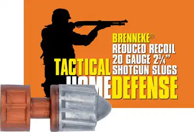 BRENNEKE USA LOW RECOIL 20GA - 2.75" 3/4OZ SLUG 5RD 50BX/CS
