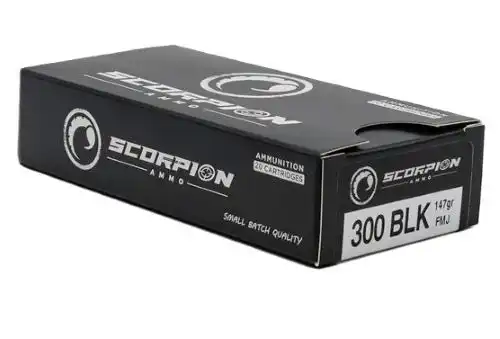 SCORPION 300 BLACKOUT - 147GR FMJ 20RD 20BX/CS