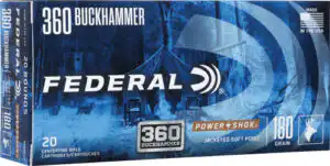FEDERAL POWER-SHOK 360 - BUCKHAMMER 180GR SP 20RD 10B/C