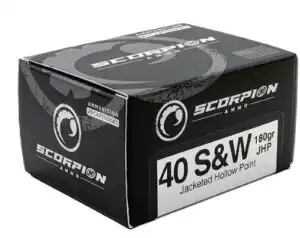 SCORPION 40 S&W - 180GR JHP 20RD 10BX/CS