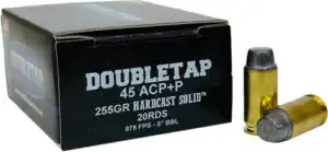 DOUBLETAP 45ACP+P 255GR SWC - 20RD 50BX/CS
