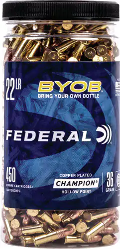 FEDERAL 22LR 36GR HP 1260FPS - 450RD BUCKET 8BX/CS