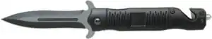 ABKT BLACK STILETTO ASSISTED - OPENER 3.5" BLADE W/BREAKER