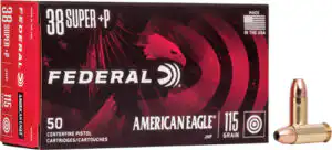 FEDERAL AE 38 SUPER +P 115GR - JHP 50RD 20BX/CS