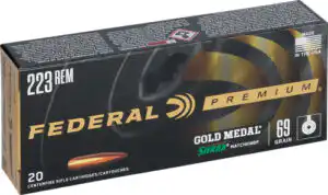 FEDERAL GOLD MEDAL 223 REM - 69GR MATCHKING 20RD 10BX/CS