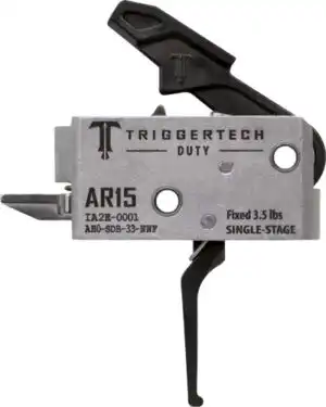 TRIGGERTECH AR-15 SINGLE STAGE - BLACK DUTY FLAT 3.5LB