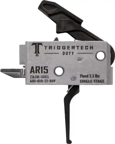 TRIGGERTECH AR-15 SINGLE STAGE - BLACK DUTY FLAT 3.5LB