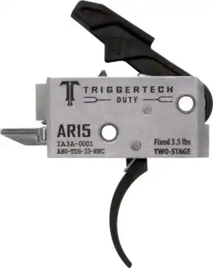 TRIGGERTECH AR-15 TWO STAGE - BLACK DUTY CURVED 3.5LB