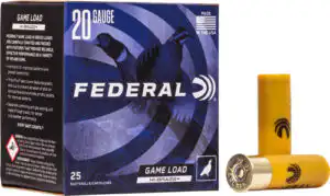 FEDERAL GAME LOAD 20GA 2.75" - 1OZ #6 25RD 10BX/CS
