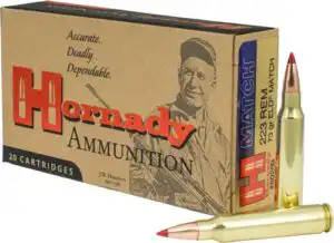 HORNADY 223 REM 73GR ELD MATCH - 20RD 10BX/CS