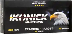 IKONICK USA 223 REM 55GR FMJ - 20RD 25BX/CS