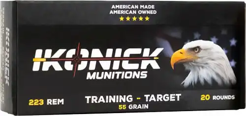 IKONICK USA 223 REM 55GR FMJ - 20RD 25BX/CS