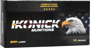 IKONICK USA 9MM 147GR FMJ - SUBSONIC 50RD 20BX/CS