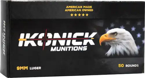 IKONICK USA 9MM 147GR FMJ - SUBSONIC 50RD 20BX/CS