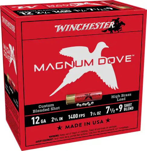 WINCHESTER MAGNUM DOVE 12GA - 2.75" 1400FPS #7.5&9 25RD