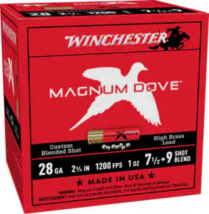 WINCHESTER MAGNUM DOVE 28GA - 2.75" 1OZ #7.5&9 25RD 10BX/CS