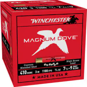 WINCHESTER MAGNUM DOVE 410 - 3" 3/4OZ #7.5&9 25RD 10BX/CS