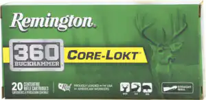 REMINGTON 360 BUCKHAMMER 200GR - CORE-LOKT SP 20RD 10BX/CS