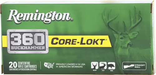 REMINGTON 360 BUCKHAMMER 180GR - CORE-LOKT SP 20RD 10BX/CS