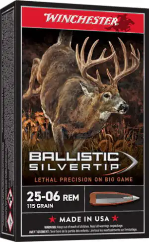 WINCHESTER SUPREME 25-06 REM - 115GR SILVER-TIP 20RD 10BX/CS