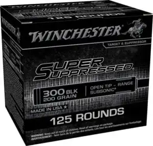 WINCHESTER SUPPRESSED 300 AAC - 200GR FMJ 125RD 6BX/CS