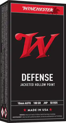 WINCHESTER USA 10MM 180GR - JHP 50RD 10BX/CS