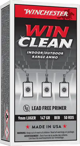 WINCHESTER WINCLEAN 9MM LUGER - 147GR JSP 50RD 10BX/CS