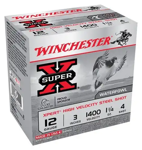 WINCHESTER XPERT STEEL 12GA 3" - 1-1/4OZ #4 1400FPS 25RD 10BX/C